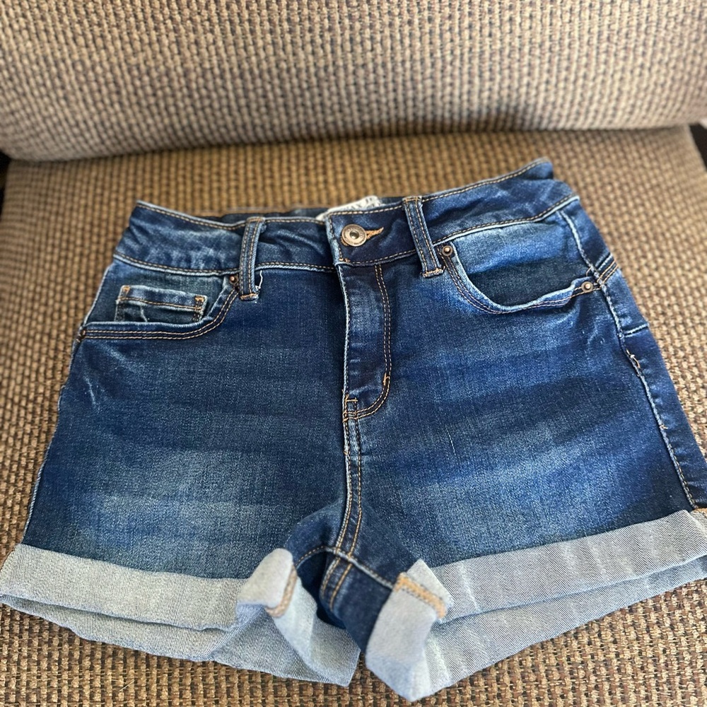 Wax Jean Dark Blue Jean Shorts